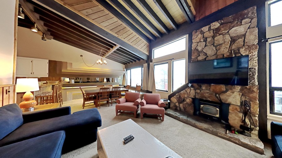 Lots of Comfy Seating in this Spacious Slopeside Condo
